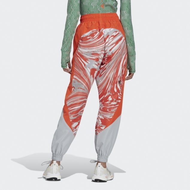 Adidas By Stella Mccartney Pantalones De Chándal Tejidos Estampados Onix Caliente