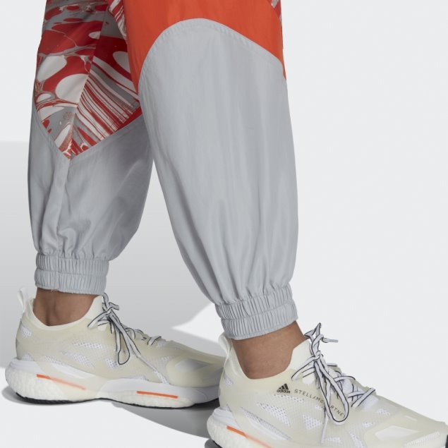 Adidas By Stella Mccartney Pantalones De Chándal Tejidos Estampados Onix Caliente