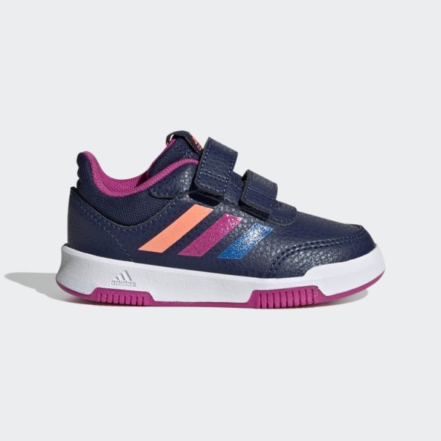 Azul Oscuro Adidas Tensaur Gancho Y Bucle Zapatos Con Estilo