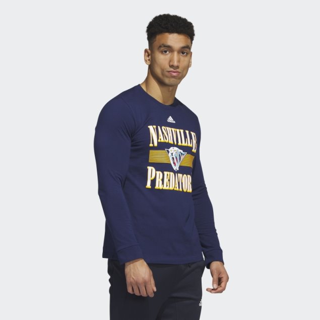 Camiseta De Manga Larga Adidas Predators Playmaker Azul Marino