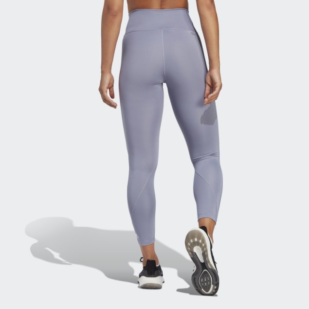 Leggings Optime Training 7/8 Plata Violeta Adidas