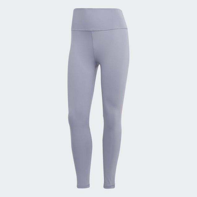 Leggings Optime Training 7/8 Plata Violeta Adidas