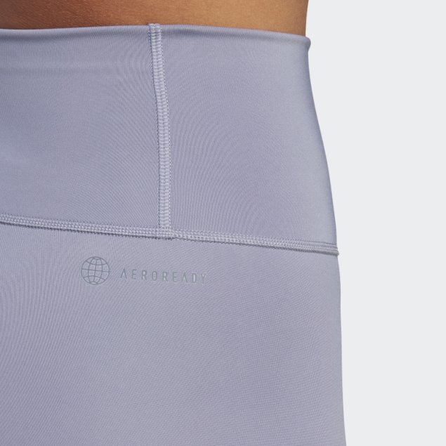 Leggings Optime Training 7/8 Plata Violeta Adidas