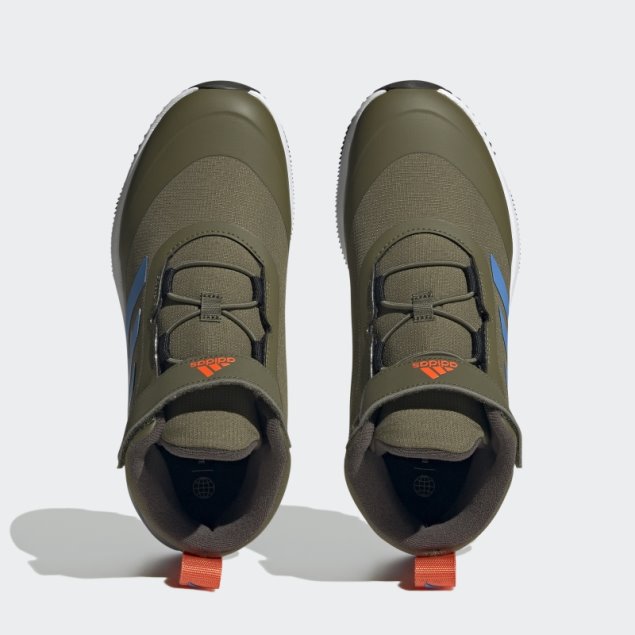 Adidas Fortarun All Terrain Cloudfoam Sport Zapatillas De Running Con Cordones Elásticos Y Correa En La Parte Superior En Verde Oliva