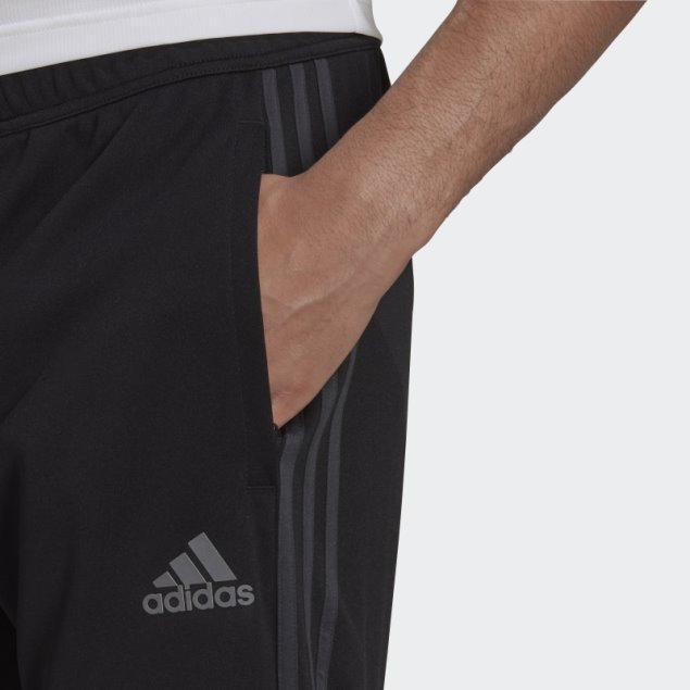 Adidas Pantalones Negros Aeroready Sereno Slim Tapered-cut 3-stripes