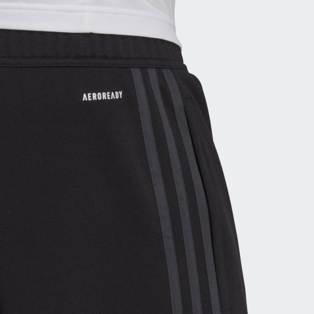Adidas Pantalones Negros Aeroready Sereno Slim Tapered-cut 3-stripes