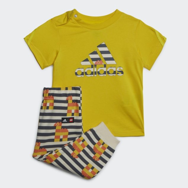 Adidas X Classic Lego Conjunto De Camiseta Y Pantalón Amarillo
