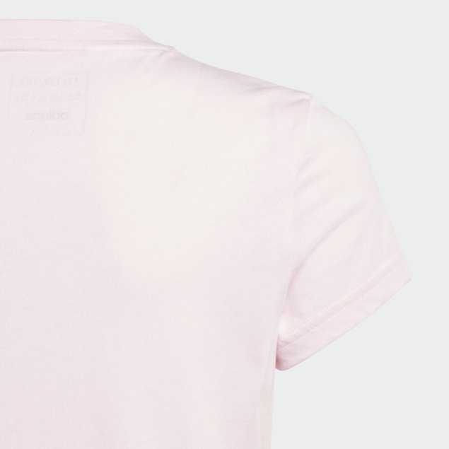 Camiseta Essentials De Algodón Con Logo Grande Adidas Rosa