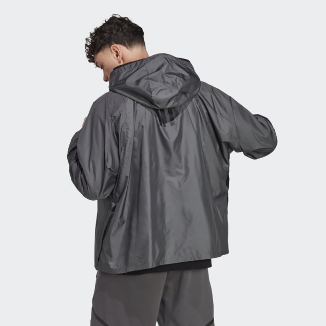 Chaqueta De Chándal Con Cremallera Completa Diseñada En Gris 4 Gameday Adidas