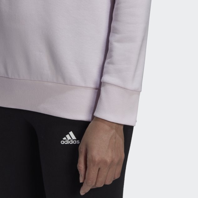 Adidas Sudadera Con Capucha Y Logo Rosa Essentials