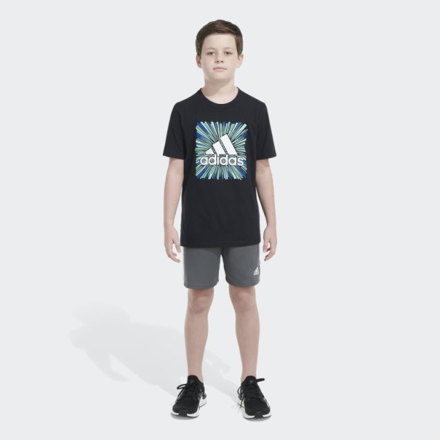 Camiseta Ss Optimist Sport Adidas Negra