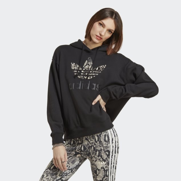 Sudadera Con Logo Caliente Adidas Negra