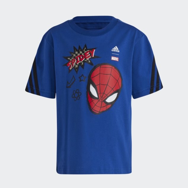 Adidas X Marvel Spider-man Camiseta Azul Real Caliente