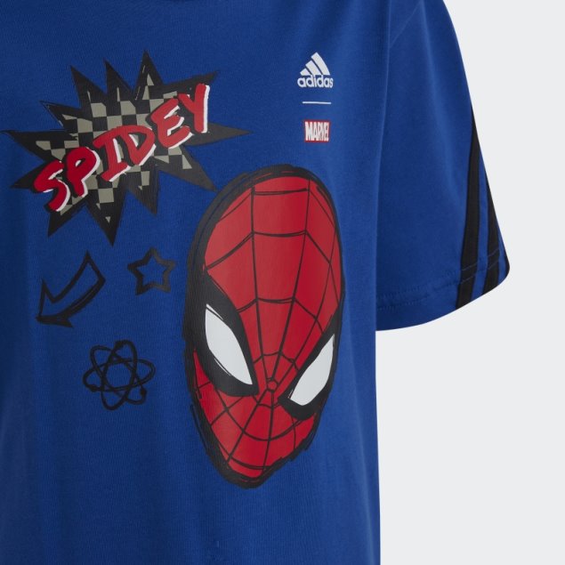 Adidas X Marvel Spider-man Camiseta Azul Real Caliente