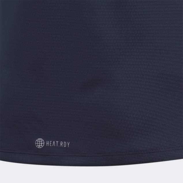 Polo Sin Mangas Estampado Heat.rdy Azul Marino Adidas