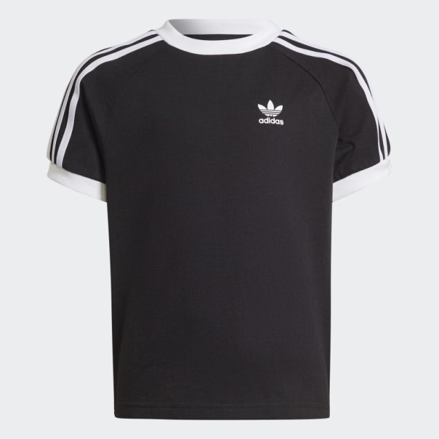 Camiseta Adicolor 3 Rayas Negro Adidas