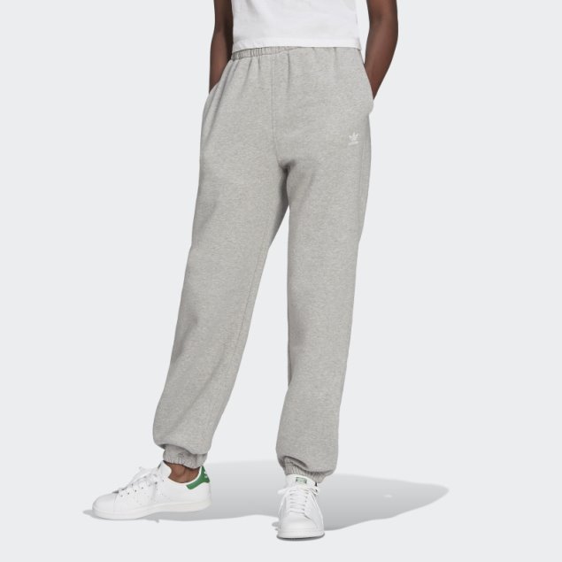 Joggers De Forro Polar En Gris Medio Adicolor Essentials De Adidas