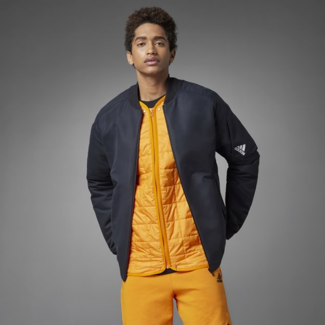 Chamarra Bomber Negra Diseñada 4 Gameday Adidas