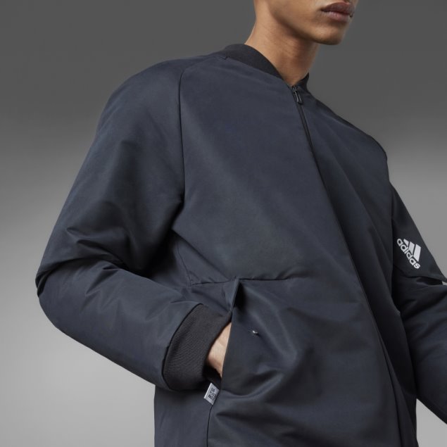 Chamarra Bomber Negra Diseñada 4 Gameday Adidas