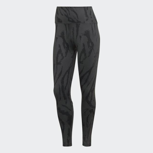 Calzas 7/8 Con Estampado De íconos De Entrenamiento Carbon Optime Adidas