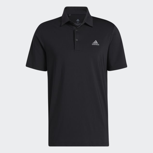 Adidas Ultimate365 Polo Izquierdo Sólido En El Pecho Negro