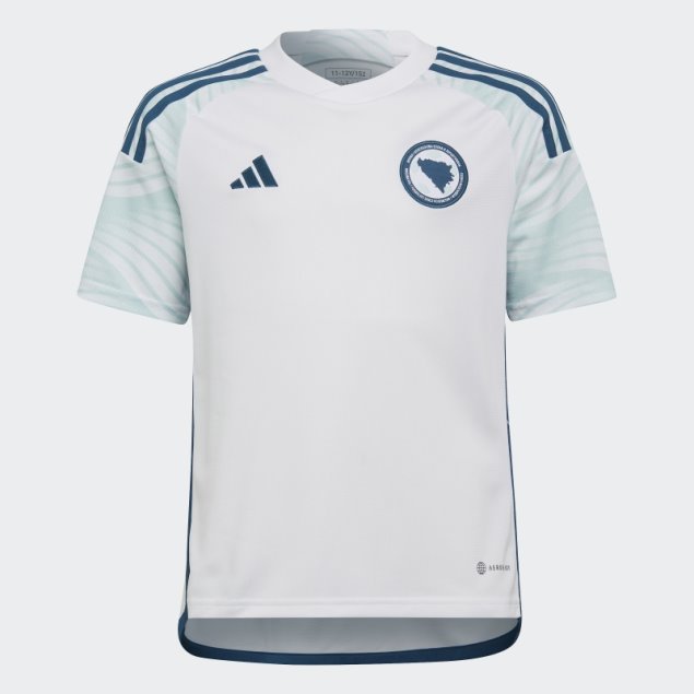 Camiseta Bosnia 22 Segunda Equipación Blanco Adidas