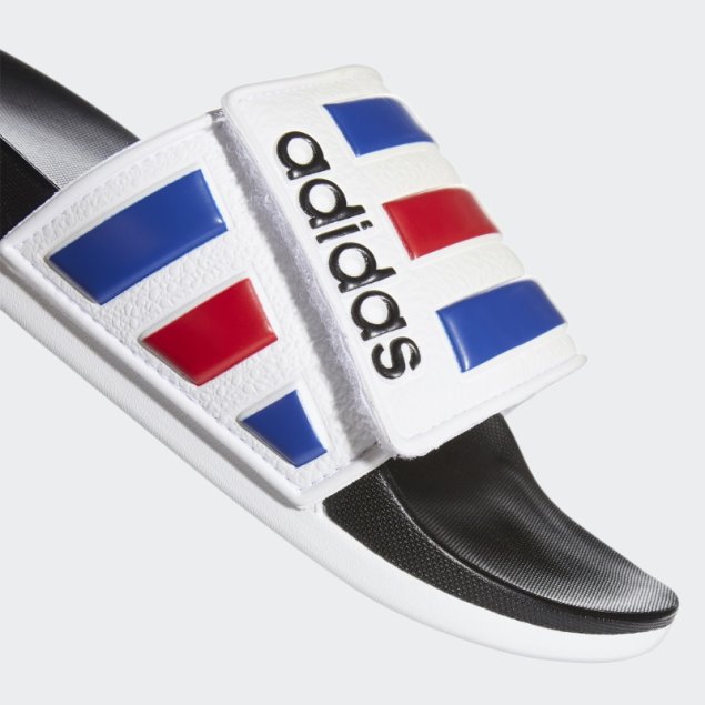 Chanclas Ajustables Adidas Adilette Comfort Blancas