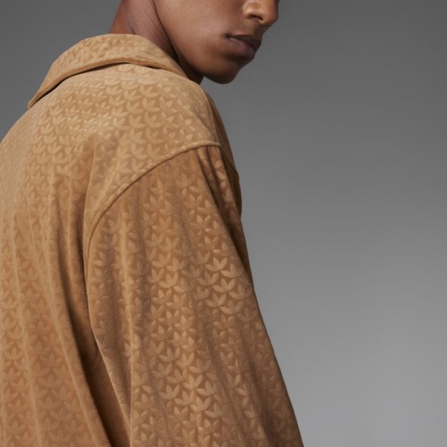 Adicolor 70s Funnel Terciopelo Top Adidas Marrón Desierto