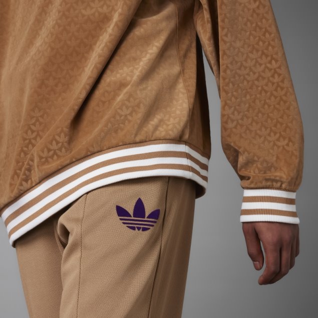 Adicolor 70s Funnel Terciopelo Top Adidas Marrón Desierto