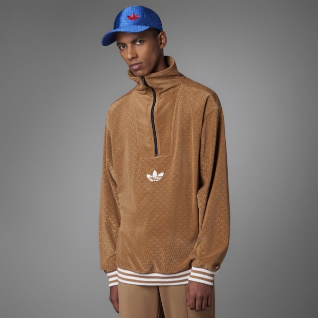 Camiseta Marrón Desert Adicolor Heritage Now Funnel De Terciopelo Adidas