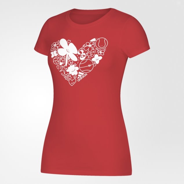 Camiseta Con Gráfico Divertido Multicolor Adidas