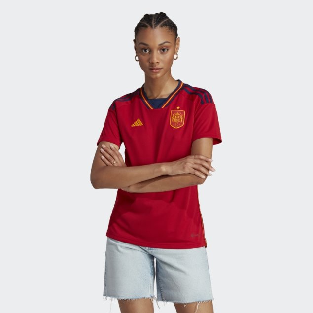 Camiseta España 22 Primera Equipación Adidas Roja