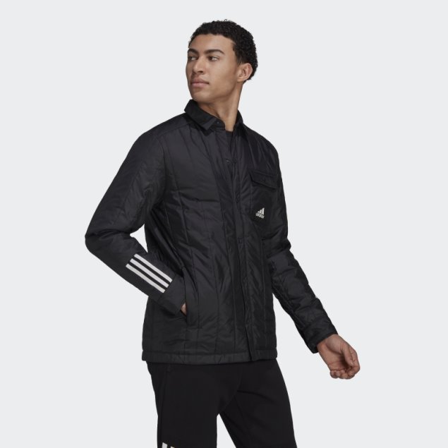Chaqueta Negra Adidas Itavivic 3-stripes Lite Shirt
