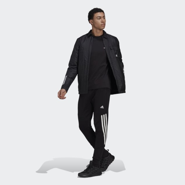 Chaqueta Negra Adidas Itavivic 3-stripes Lite Shirt