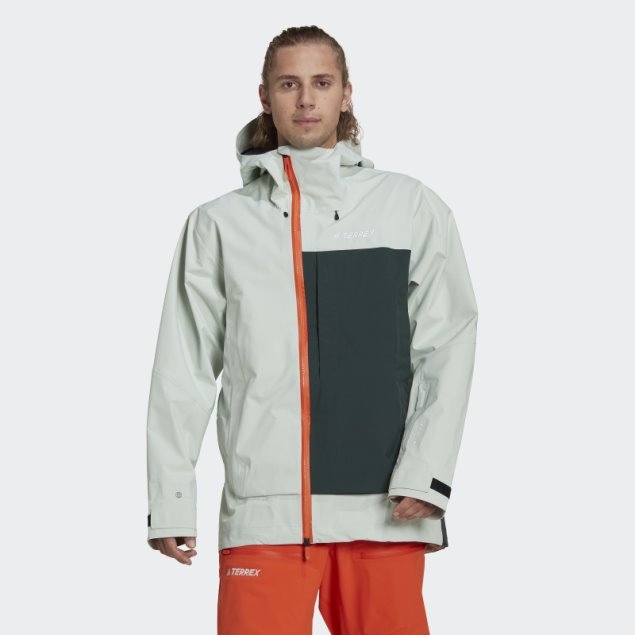 Verde Adidas Terrex Myshelter Chaqueta De Nieve De 3 Capas De Gore Tex