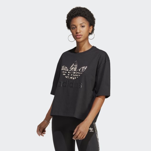 Camiseta Gráfica Adidas Negra