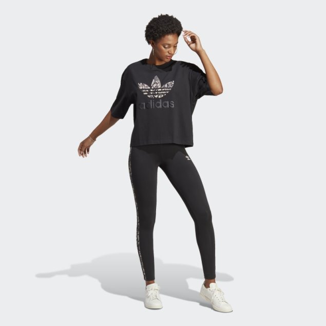 Camiseta Gráfica Adidas Negra