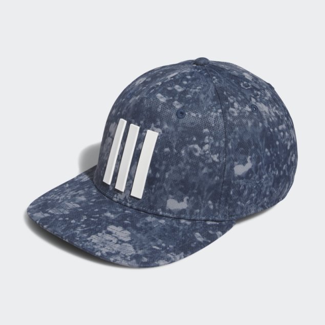 Azul Marino Adidas 3 Rayas Gorra Tour Estampada