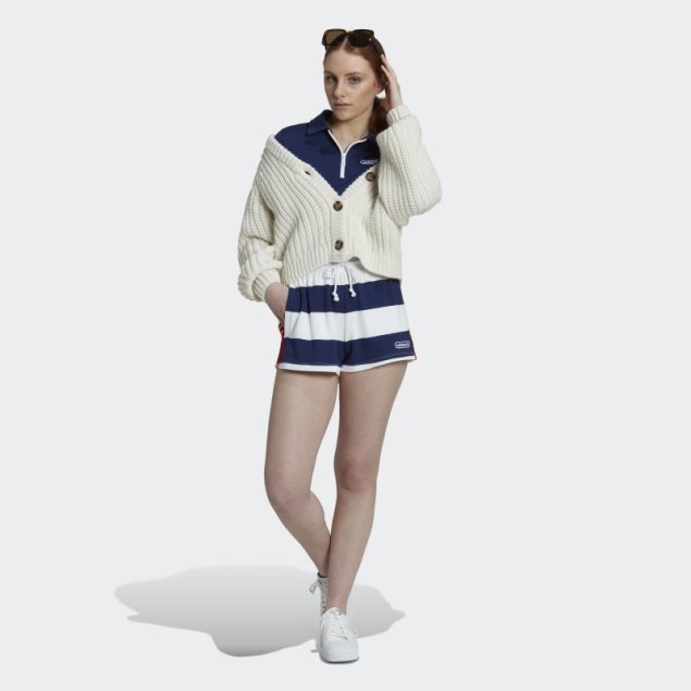 Shorts De Cintura Media A Rayas Night Sky Adidas