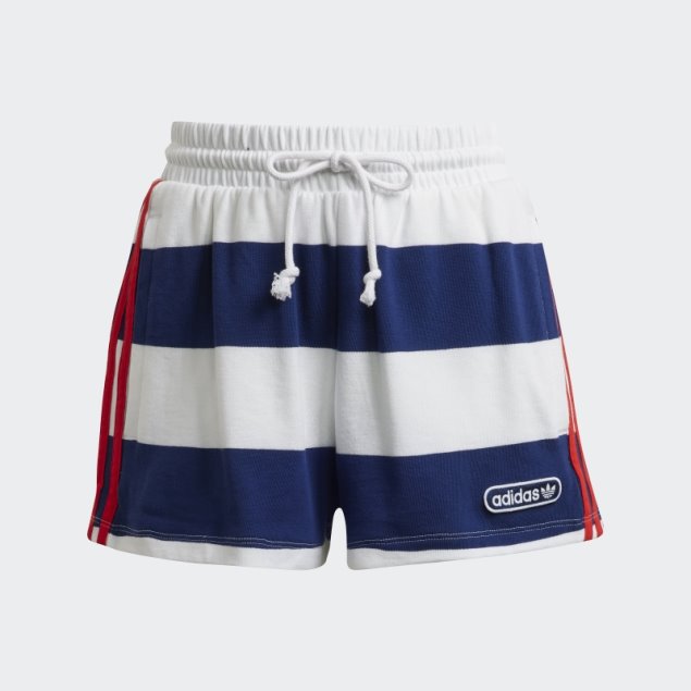 Shorts De Cintura Media A Rayas Night Sky Adidas