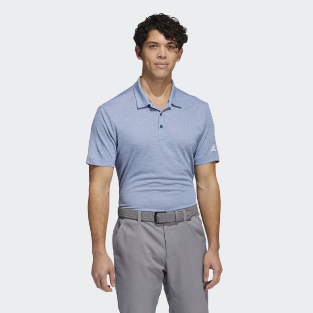 Polo Adidas Heather Heat.rdy Azul Marino