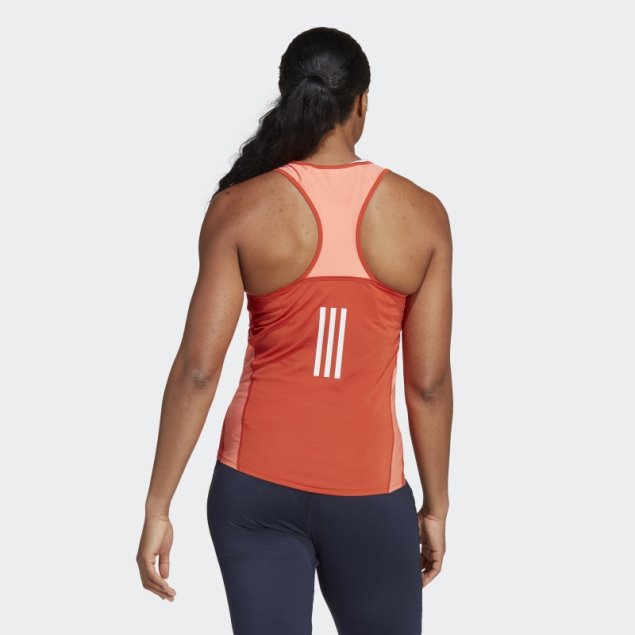 Camiseta Sin Mangas Running Boston Marathon 2023 Adidas Roja