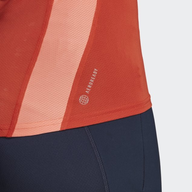 Camiseta Sin Mangas Running Boston Marathon 2023 Adidas Roja