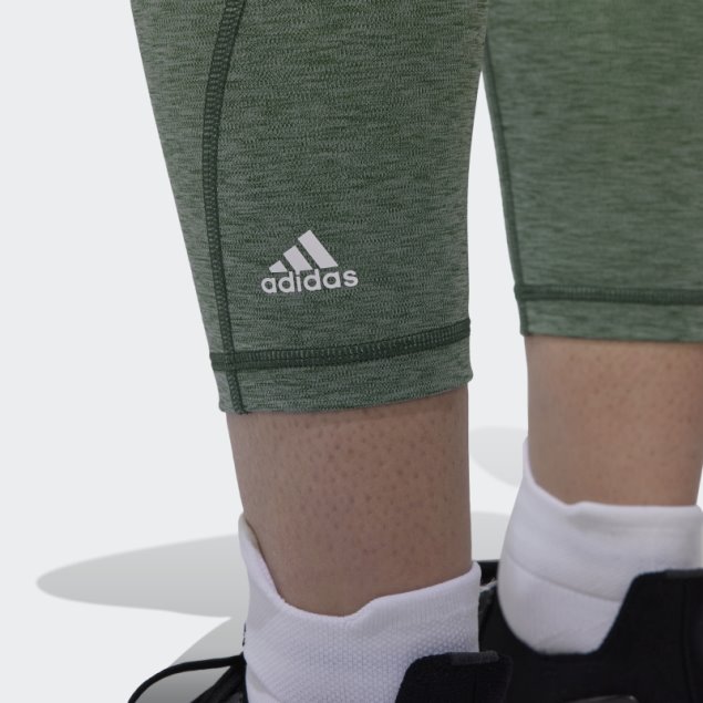 Mallas De Entrenamiento 7/8 Verde Oxido Mel Optime Adidas