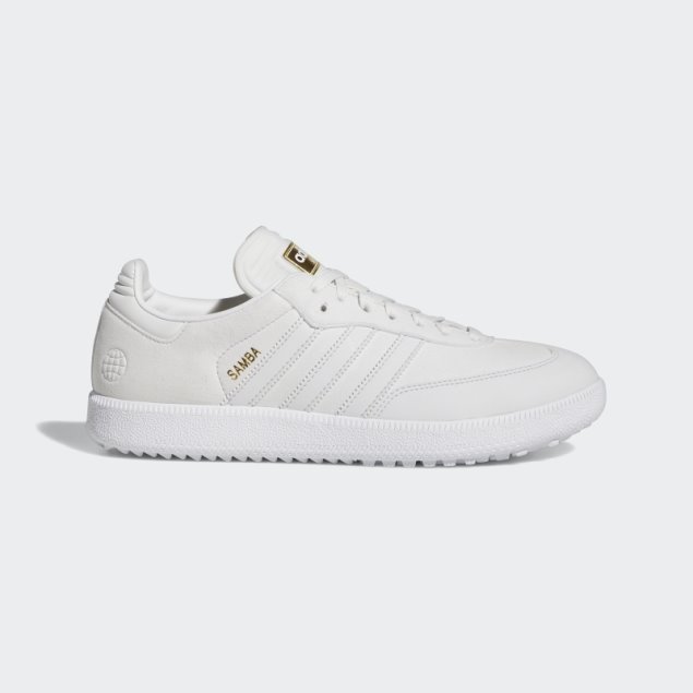 Zapatos De Golf Adidas Samba Sin Clavos Edición Especial En Blanco