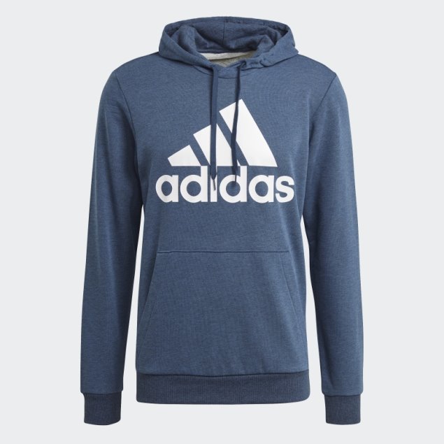 Sudadera Con Capucha Adidas Essentials French Terry Big Logo Azul Marino Mel