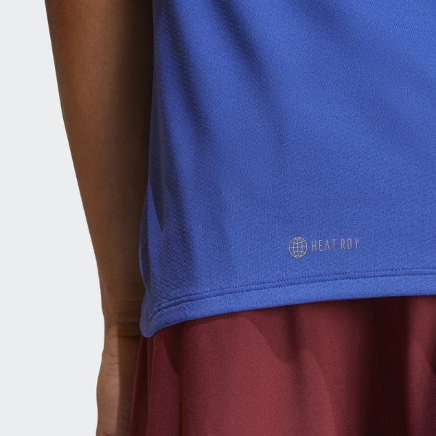 Camiseta Adidas Design 4 Training Heat.rdy Hiit Azul