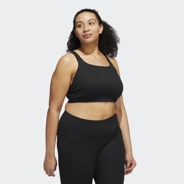 Sujetador Adidas Coreflow De Soporte Medio (talla Grande)