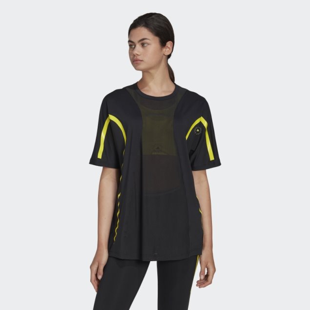 Adidas By Stella Mccartney Truepace Running Camiseta Suelta Negro