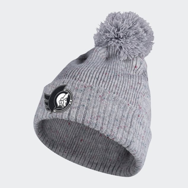 Gorro Gris Con Pompón Y Moteado De Senadores Adidas